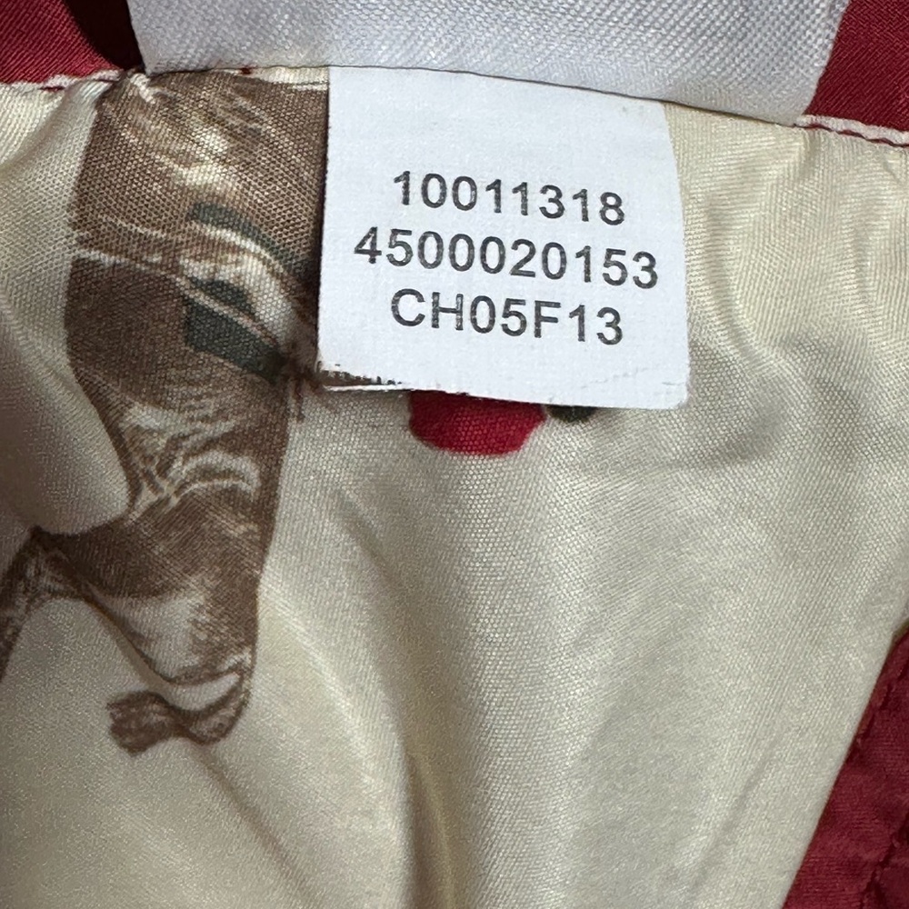 Ariat Red Quilted Jacket Women's Small Pockets Lined Full Zipper Snaps - Picture 12 of 15